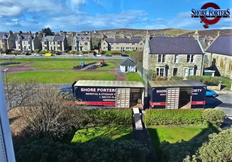 Shore Porters Society moving a customer from Shetland to Aberdeenshire